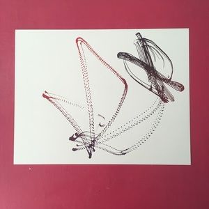 Abstract Purple Butterfly Wall Art